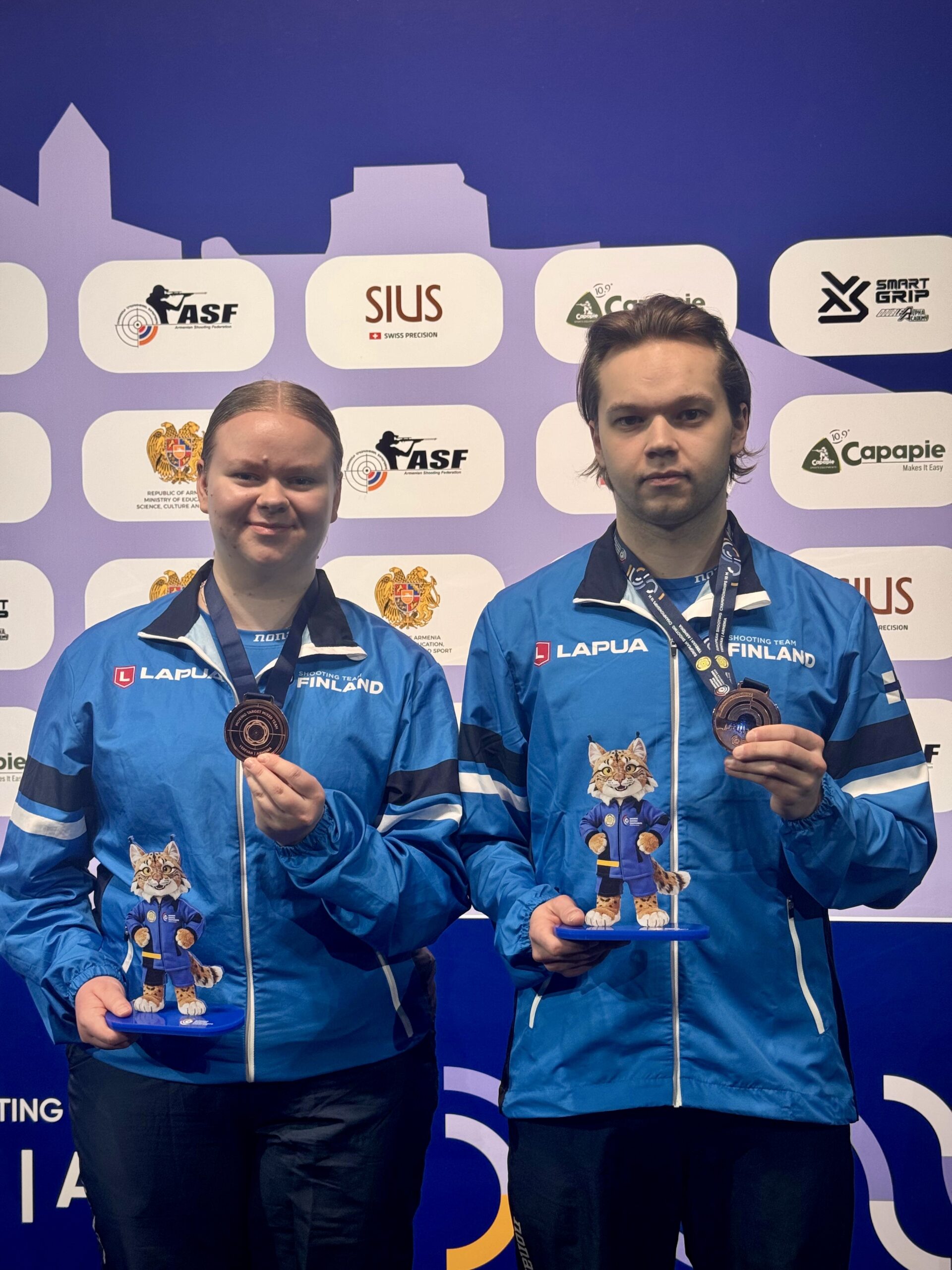 EM-Jerevan: Suomelle liikkuvan maalin parikilpailun pronssia